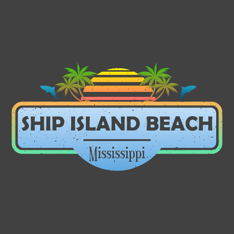 Artistshort Trending Ship Island Beach Mississippi, Palm Trees Sunset Vintage T-Shirt by poppyallen | Artistshot