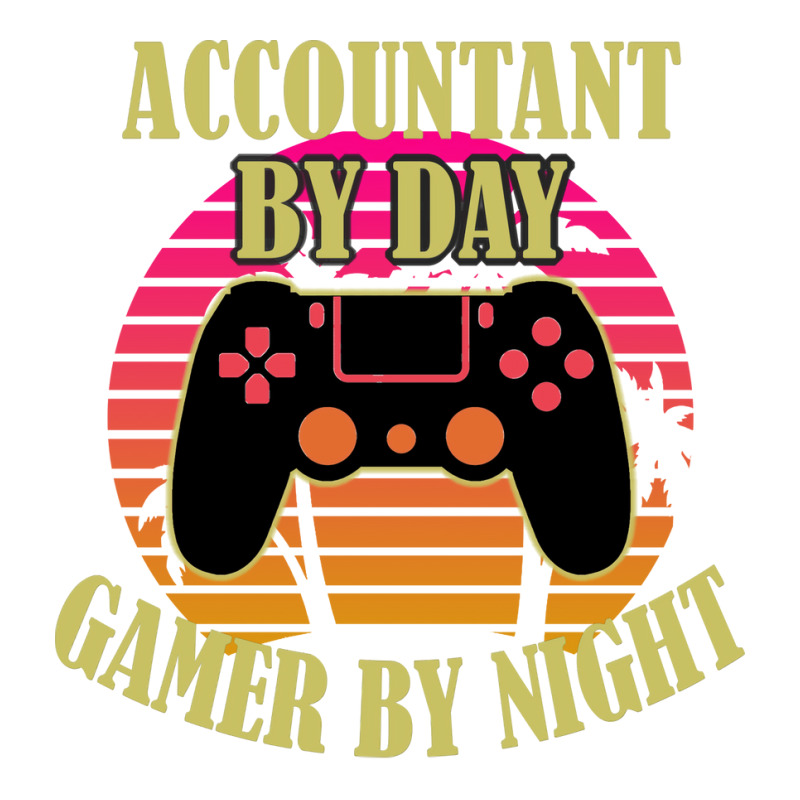 Accountant By Day Gamer By Night 70s 3/4 Sleeve Shirt | Artistshot