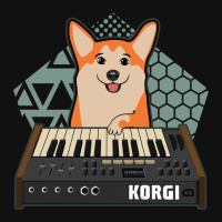 Funny Synthesizer Fan Korgi Corgi Dog Lover Landscape Canvas Print | Artistshot