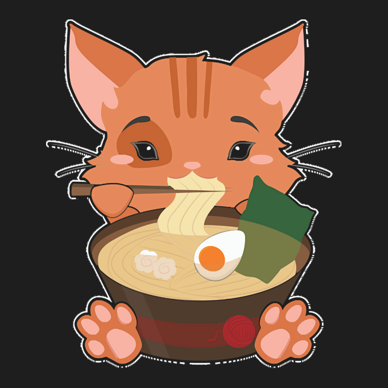 Japanese T  Shirt Anime Cute Cat Japanese Ramen Noodles Kawaii Gift De Classic T-shirt | Artistshot