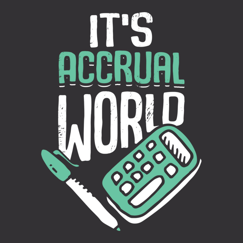 Its Accrual World Accounting Accountant Cpa Gift Stars Vintage Hoodie | Artistshot