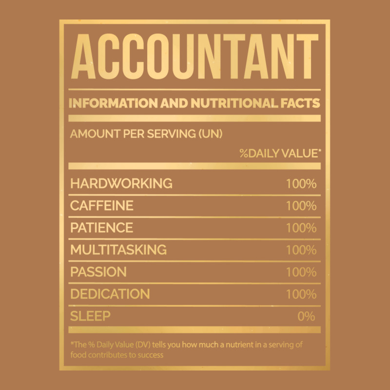 Awesome And Funny Nutrition Label Accountant Accountants Accountancy S Vintage Short | Artistshot