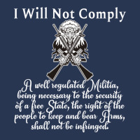 Second Amendment I Will Not Comply With Eagle 2a Blue Men Denim Jacket | Artistshot