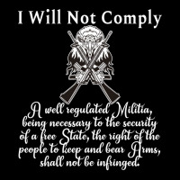 Second Amendment I Will Not Comply With Eagle 2a Blue Lightweight Hoodie | Artistshot