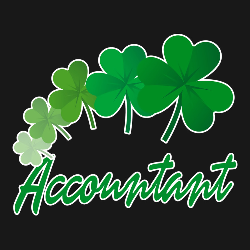 Irish Shamrocks Accountant St Patricks Day Gift Funny Flannel Shirt | Artistshot