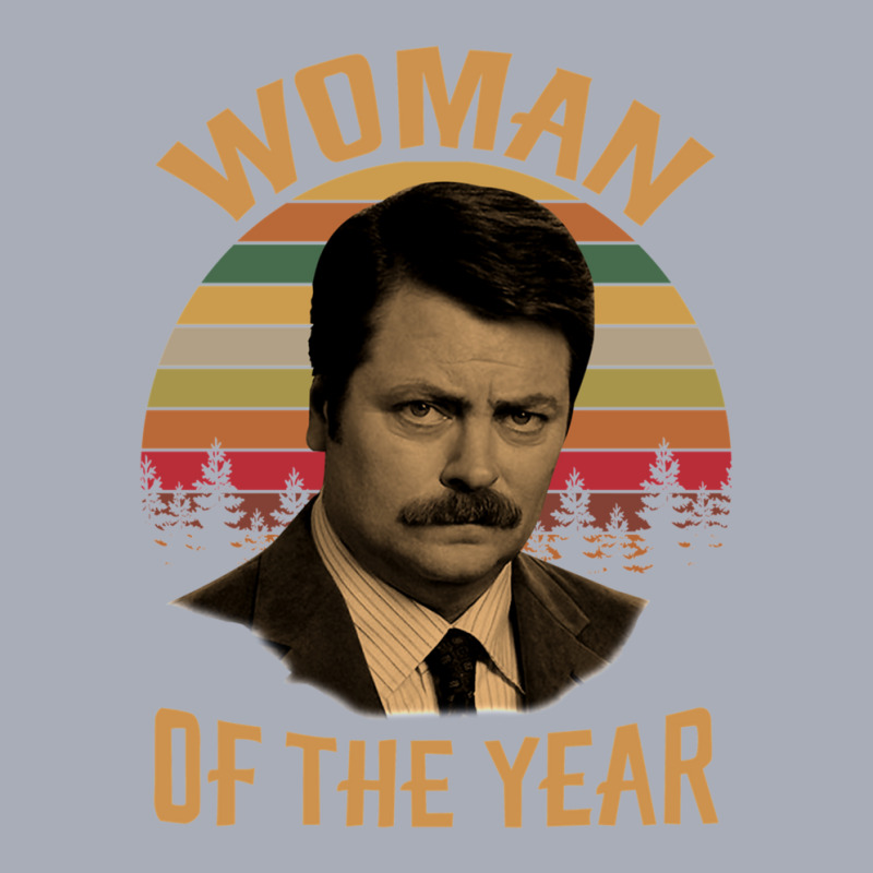 Woman Of The Year Vintage Retro Ron Swanson Parks And Recreation Tank Dress by ChristineErevelles | Artistshot