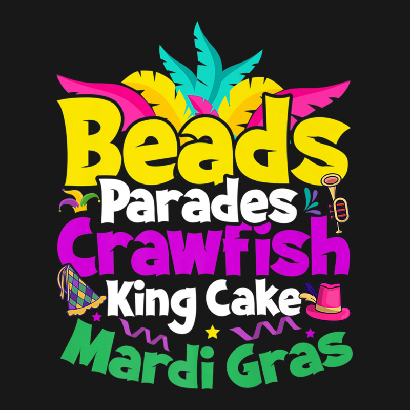 Beads Parades Crawfish King Cake Mardi Gras Premium T Shirt Flannel Shirt | Artistshot