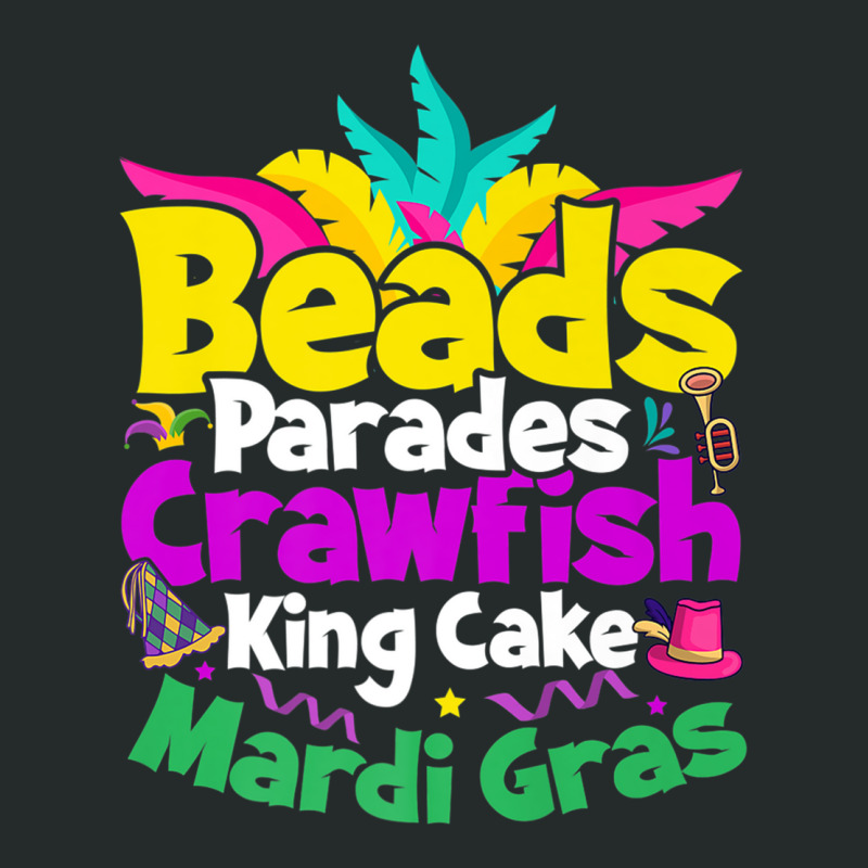 Beads Parades Crawfish King Cake Mardi Gras Premium T Shirt Women's Triblend Scoop T-shirt by catotdmontis | Artistshot