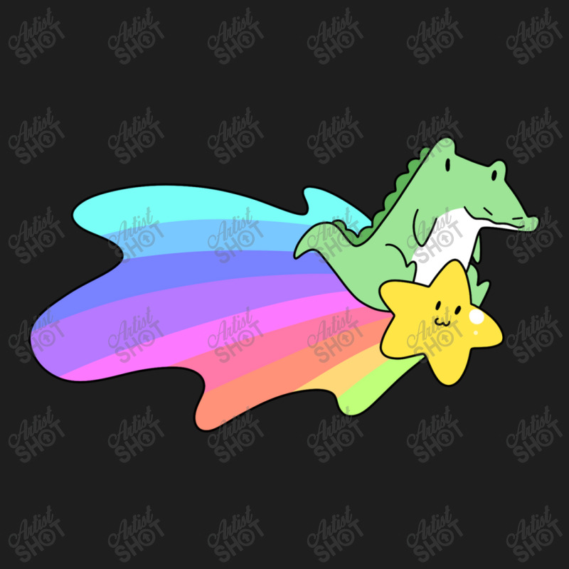 Rainbow Shooting Star Alligator Classic T-shirt | Artistshot