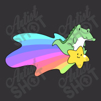 Rainbow Shooting Star Alligator Vintage Hoodie | Artistshot