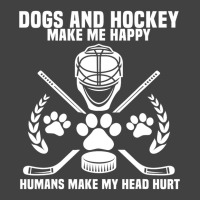 Hockey Makes Me Ice Hockey Happy Player Gift Penalty Box Vintage T-shirt | Artistshot