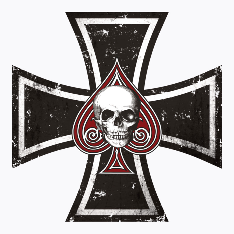 Iron Cross With Ace Of Spades T-Shirt by smorvyayidinl | Artistshot