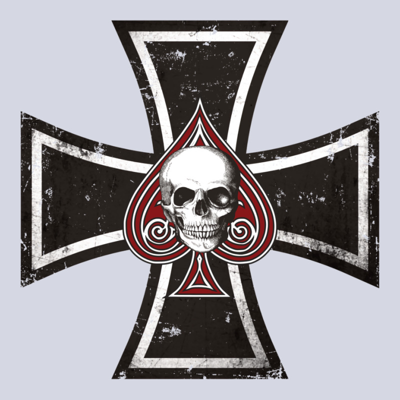 Iron Cross With Ace Of Spades Fleece Short by smorvyayidinl | Artistshot