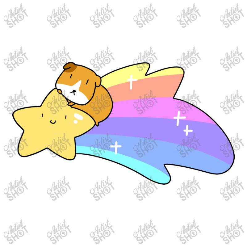 Rainbow Shooting Star Guineapig Sticker | Artistshot