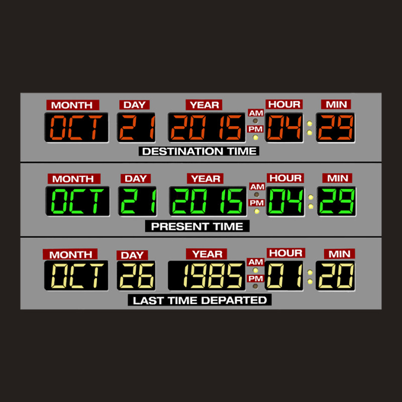 Limited Edition Back To The Future 2 Time Circuits 2015 Tank Top by Ricarda Petrie | Artistshot