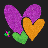 Mardi Gras Heart T  Shirt Mardi Gras Heart Leopard Print Fleur De Lis T-shirt | Artistshot