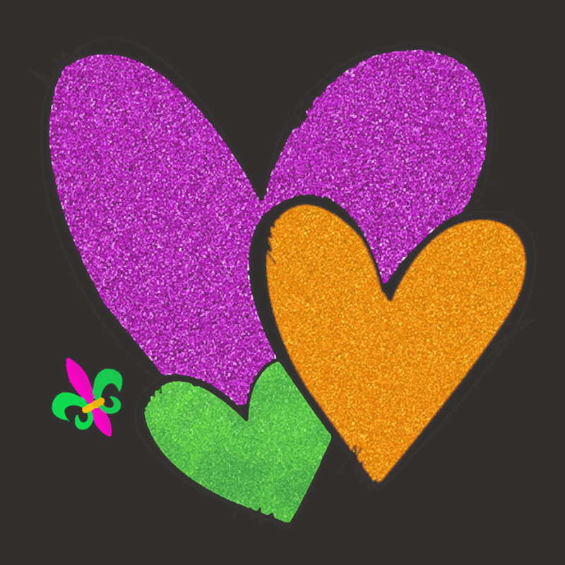 Mardi Gras Heart T  Shirt Mardi Gras Heart Leopard Print Fleur De Lis Champion Hoodie | Artistshot