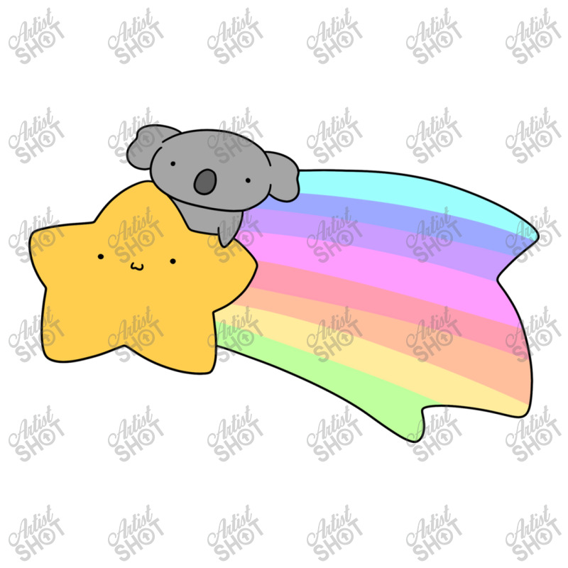 Rainbow Shooting Star Koala Sticker | Artistshot