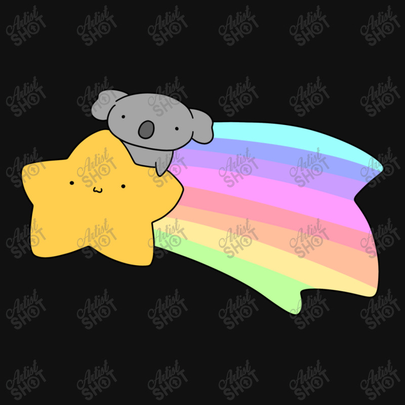 Rainbow Shooting Star Koala Oval Patch | Artistshot