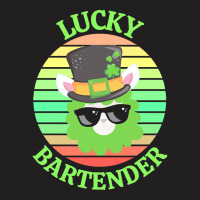 One Lucky Bartender T  Shirtone Lucky Bartender T  Shirt (1) T-shirt | Artistshot