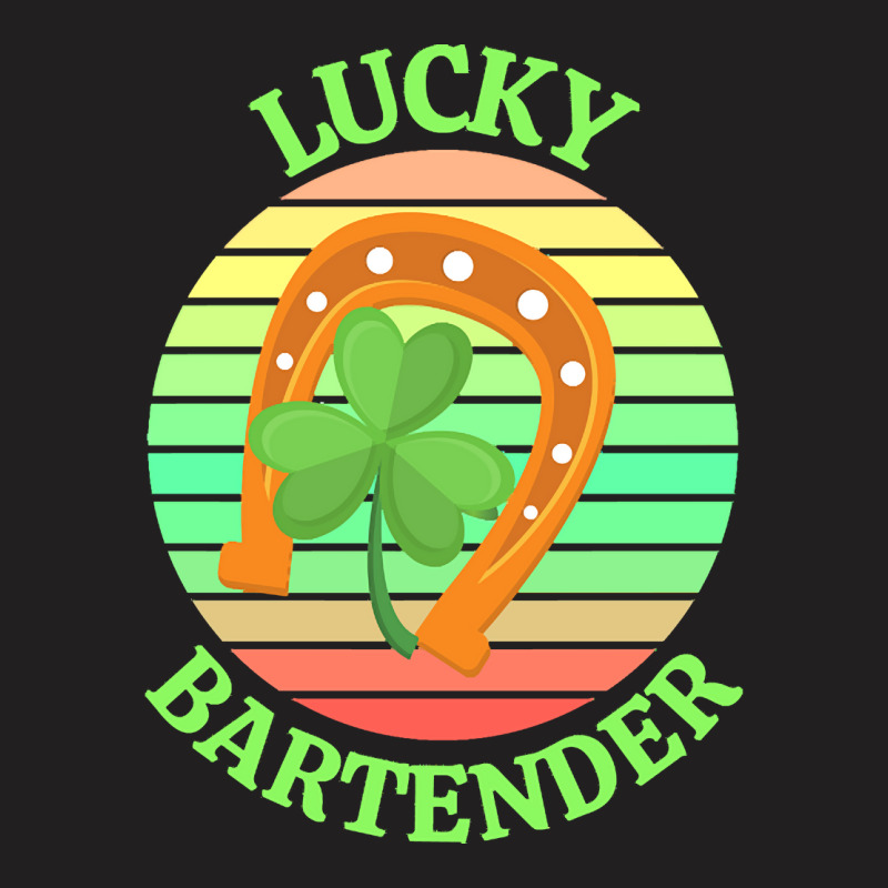 One Lucky Bartender T  Shirtone Lucky Bartender T  Shirt (2) T-shirt | Artistshot