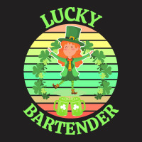 One Lucky Bartender T  Shirtone Lucky Bartender T  Shirt (3) T-shirt | Artistshot