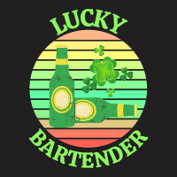 One Lucky Bartender T  Shirtone Lucky Bartender T  Shirt (4) T-shirt | Artistshot