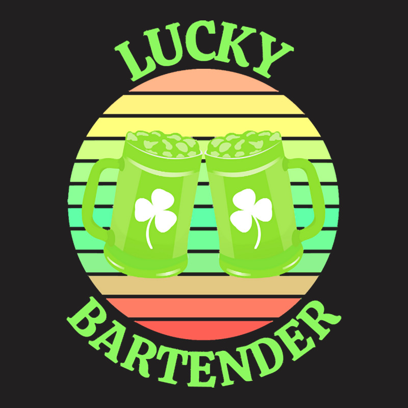 One Lucky Bartender T  Shirtone Lucky Bartender T  Shirt (5) T-shirt | Artistshot