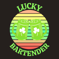 One Lucky Bartender T  Shirtone Lucky Bartender T  Shirt (5) Tank Top | Artistshot