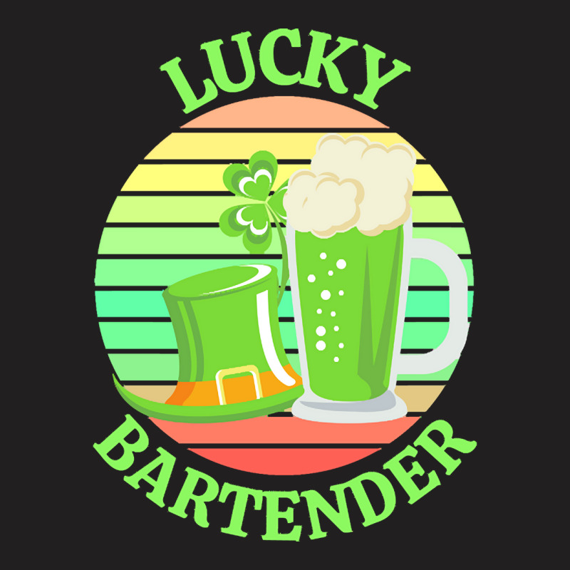 One Lucky Bartender T  Shirtone Lucky Bartender T  Shirt (6) T-shirt | Artistshot