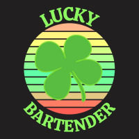 One Lucky Bartender T  Shirtone Lucky Bartender T  Shirt (7) T-shirt | Artistshot