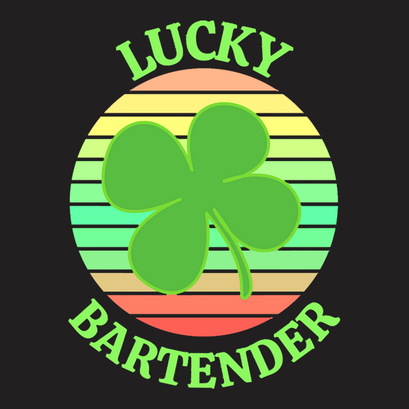 One Lucky Bartender T  Shirtone Lucky Bartender T  Shirt (7) T-shirt | Artistshot