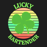 One Lucky Bartender T  Shirtone Lucky Bartender T  Shirt (7) Classic T-shirt | Artistshot