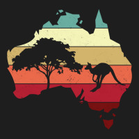 Cool Australia Map Kangaroo Rainbow Australian Aussie Long Sleeve T Sh Classic T-shirt | Artistshot