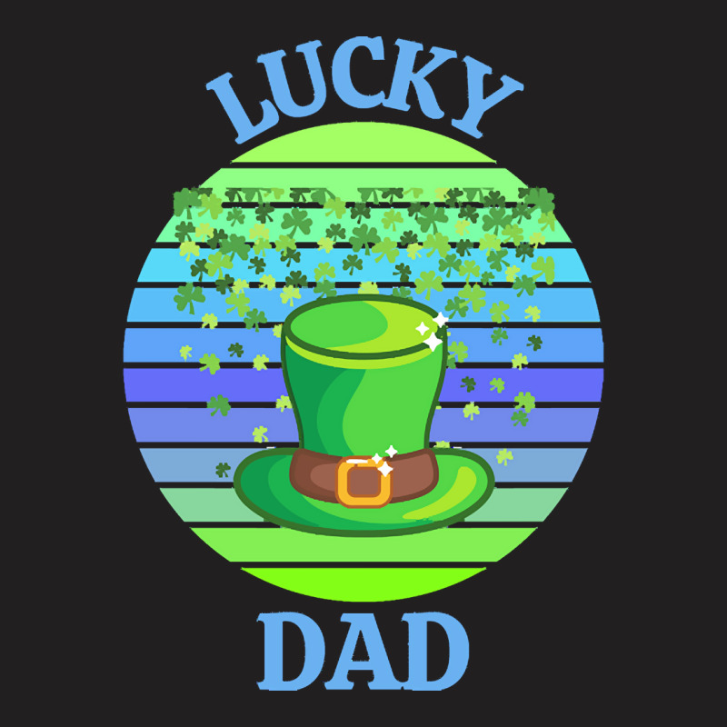 One Lucky Dad T  Shirtone Lucky Dad T  Shirt (2) T-shirt | Artistshot