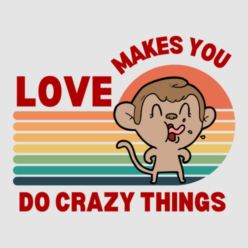 Love Makes You Do Crazy Things Monkey Toon Retro Funny Design Exclusive T-shirt | Artistshot