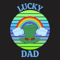 One Lucky Dad T  Shirtone Lucky Dad T  Shirt (5) T-shirt | Artistshot