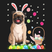 Happy Easter Cute Bunny Dog Pug Wearing Bunny Ears Gift Classic T-shirt | Artistshot