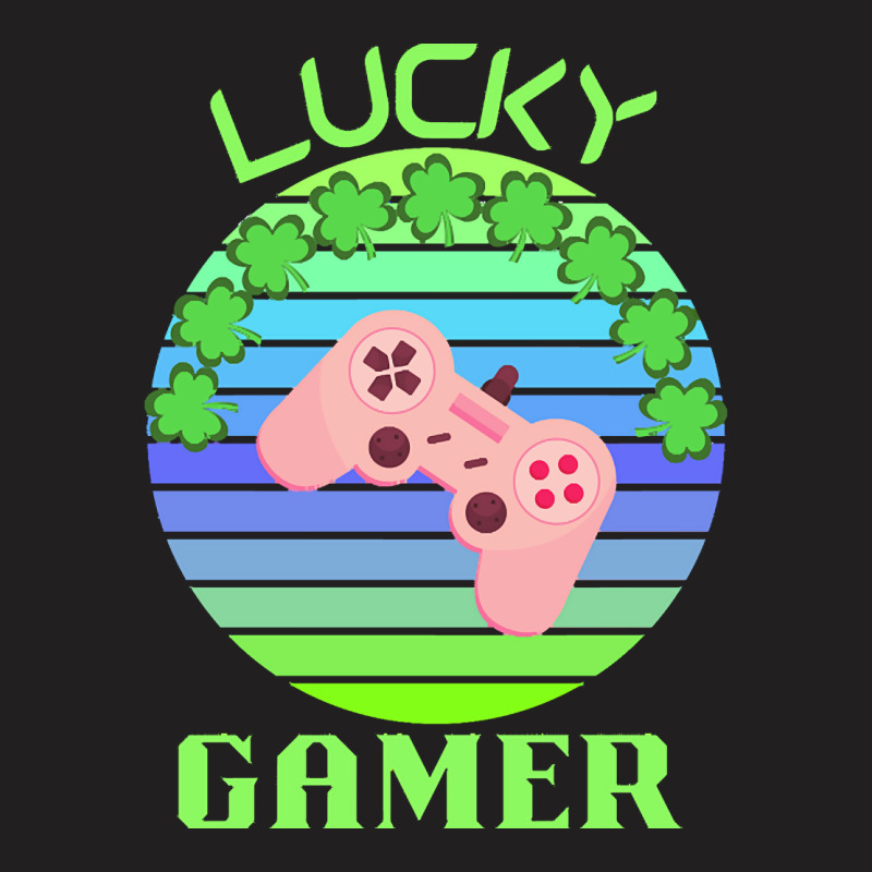 One Lucky Gamer T  Shirtone Lucky Gamer T  Shirt (6) T-shirt | Artistshot