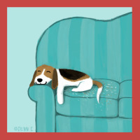 Happy Couch Dog  Cute Beagle Zipper Hoodie | Artistshot