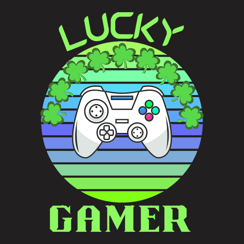 One Lucky Gamer T  Shirtone Lucky Gamer T  Shirt (7) T-shirt | Artistshot