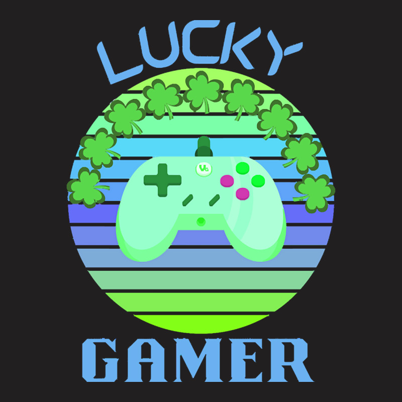 One Lucky Gamer T  Shirtone Lucky Gamer T  Shirt (8) T-shirt | Artistshot