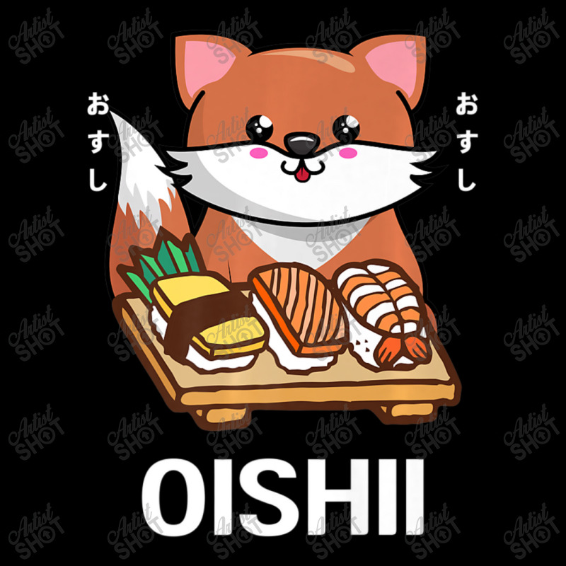 Cute Kawaii Fox Eats Sushi Japanese Food Lover Otaku V-Neck Tee by thanhtran | Artistshot