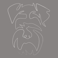 Dog Schnauzer Minimal Line Drawing Contour Face Portrait Adjustable Cap | Artistshot