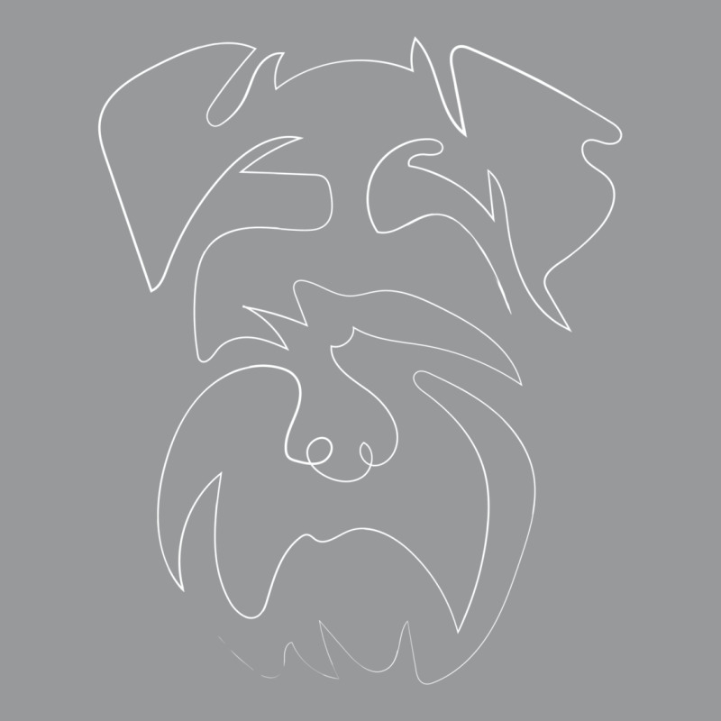 Dog Schnauzer Minimal Line Drawing Contour Face Portrait Unisex Hoodie by wojtakkeinav | Artistshot