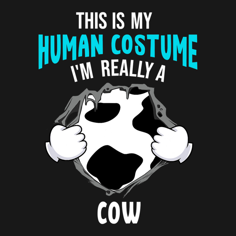 Cow This Is My Human Costume I Am Really A Cow Halloween Flannel Shirt | Artistshot