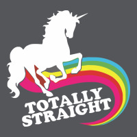 Totally Straight Funny Rainbow Unicorn Ladies Fitted T-shirt | Artistshot