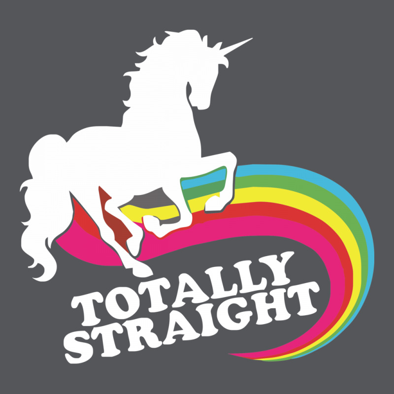 Totally Straight Funny Rainbow Unicorn Ladies Fitted T-Shirt by CUSER388 | Artistshot