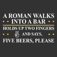 Roman Walks Into Bar Holds Up Two Fingers & Says Five Beers T Shirt Baby Bodysuit | Artistshot