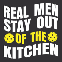 Pickleball Player T  Shirt Real Men Stay Out Of The Kitchen Pickleball Vintage Short | Artistshot